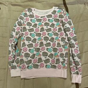 Pusheen Multicolor Donut Print Sweater